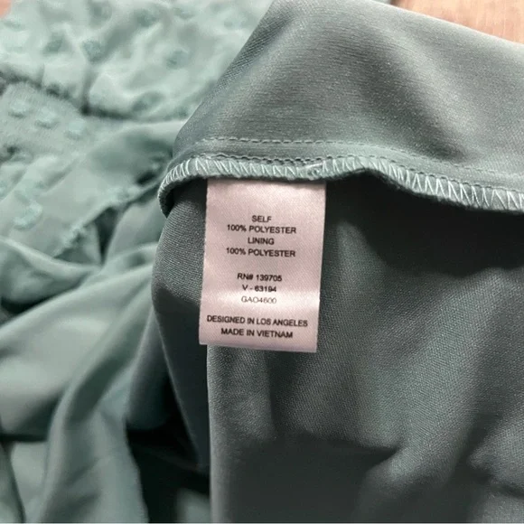 Emerald Sundae Green Sleeveless V-Neck Mini Sundress Size Small - Picture 9 of 11